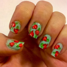 Vintage Floral Nails!
