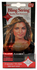 Bling String 500' Hair Tinsel with Clips - Black/Red