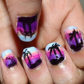 For method check out: http://mishmreow.blogspot.co.uk/2012/05/notd-sunset-nails-moyou-massive-nail.html