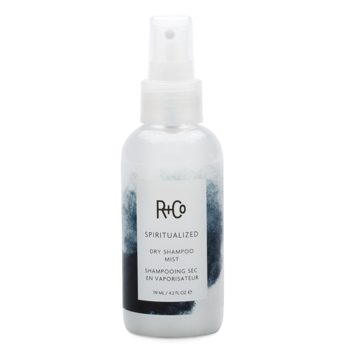 R+Co Spiritualized Dry Shampoo Mist product smear.