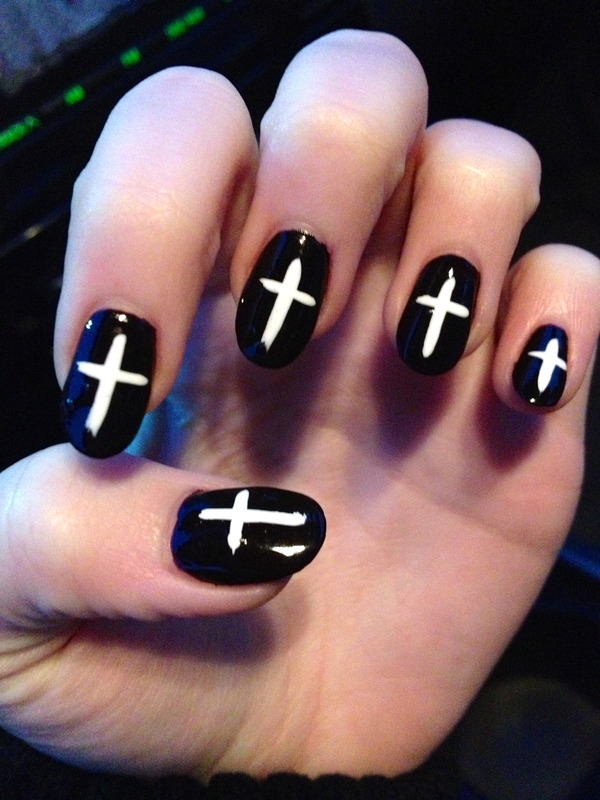 Inverted Cross Nails Melissa A.'s (melissaadkins) Photo Beautylish