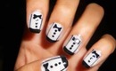 Tuxedo Nail Tutorial: How To Paint Tuxedo Nail Designs