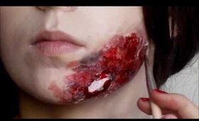 Burnt Face Halloween Tutorial