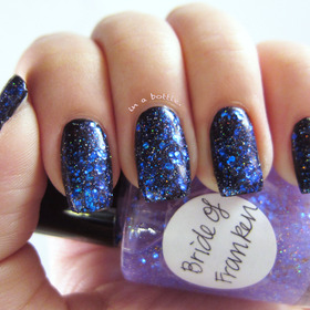 Lynnderella Bride of Franken over WnW Black Creme @gemsinabottle