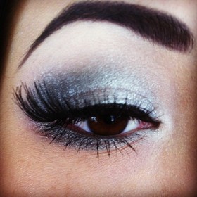 snowy eyes with MAC's glitter and ice collection. 