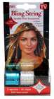 Bling String 500' Hair Tinsel with Clips - Hologram Silver/Blue