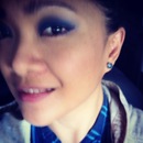 Blue eyeshadow