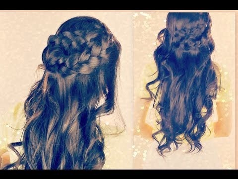 Hairstyles With Braids And Curls From The Back