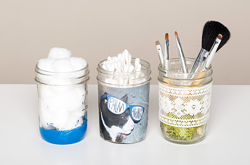DIY Makeup Storage Jars