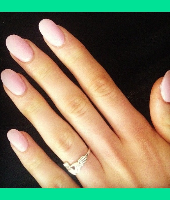 Pale pink oval nails | Stephanie K.'s (kennedy) Photo | Beautylish
