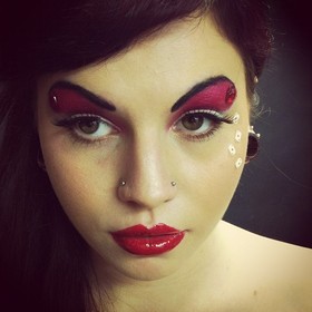 The model is Claudia Thwaites. MUA, hair styling,  Photgraphy and retouching by me.