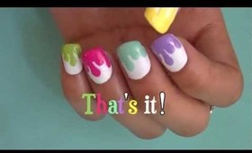 DRIPPING PAINT Nail Art
