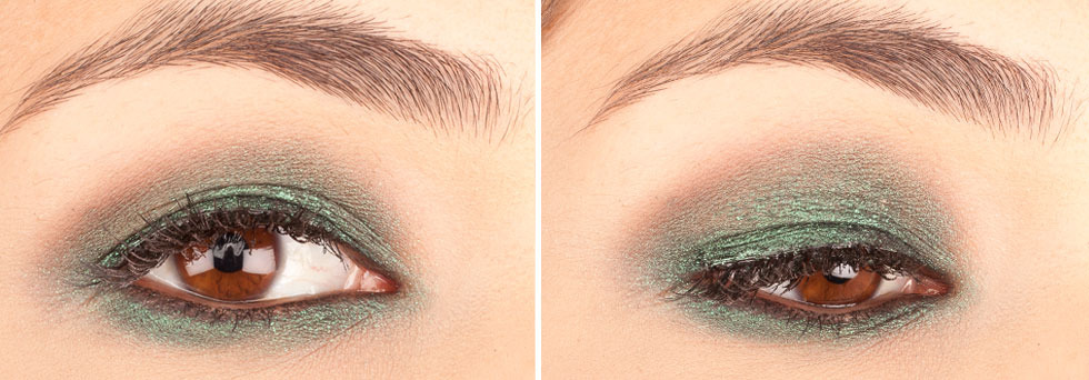 Green Eyeshadows: Sugarpill Loose Eyeshadow in Junebug