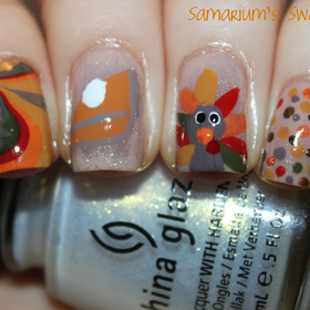 My Thanksgiving Turkey Mani 

http://samariums-swatches.blogspot.com/2011/11/my-thanksgiving-mani-pumpkin-pie-turkey.html