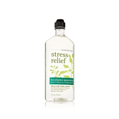 bath body works stress relief eucalyptus spearmint wash aromatherapy foam shower gel