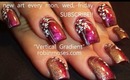 Zoya Blair,Peach Pigment,Vertical Gradient & white flowers: robin moses nail art design tutorial 442
