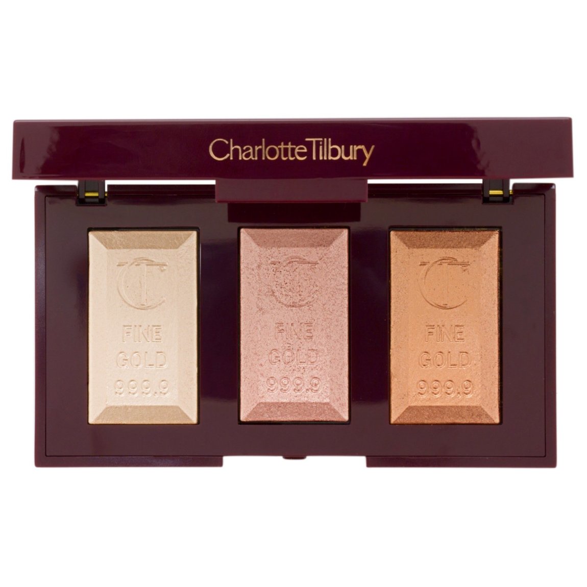 Charlotte Tilbury Bar Of Gold Palette product smear.