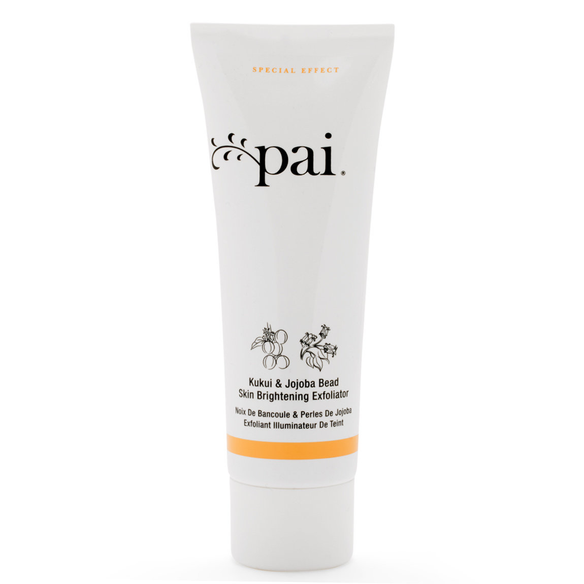 Pai Skincare Kukui & Jojoba Bead Skin Brightening Exfoliator product smear.