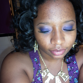 Purple Me Pleasurable!
 
using my Coastal Scents 36 Smokey Palette
