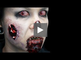 Zombie Makeup Looks: Biten by a Zombie