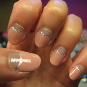 nude with silver half moon