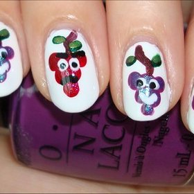 The Grapes of Wrath Nails
Nail tutorial & more photos here: http://www.swatchandlearn.com/nail-art-tutorial-the-grapes-of-wrath-nails/