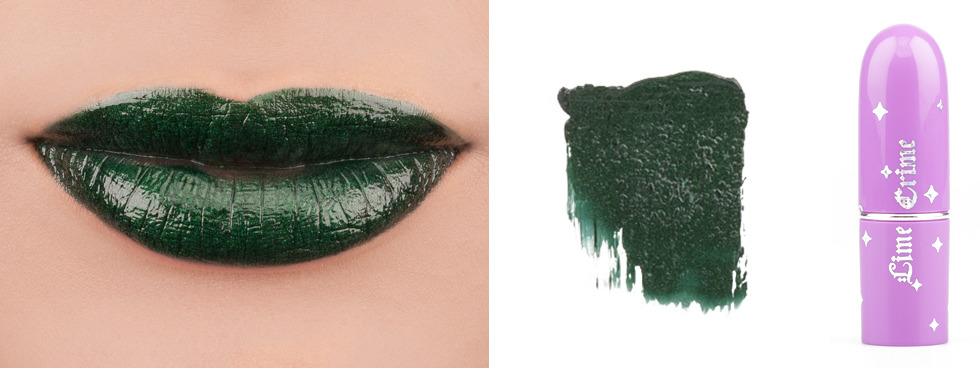 Green Lipstick: Lime Crime Serpentina