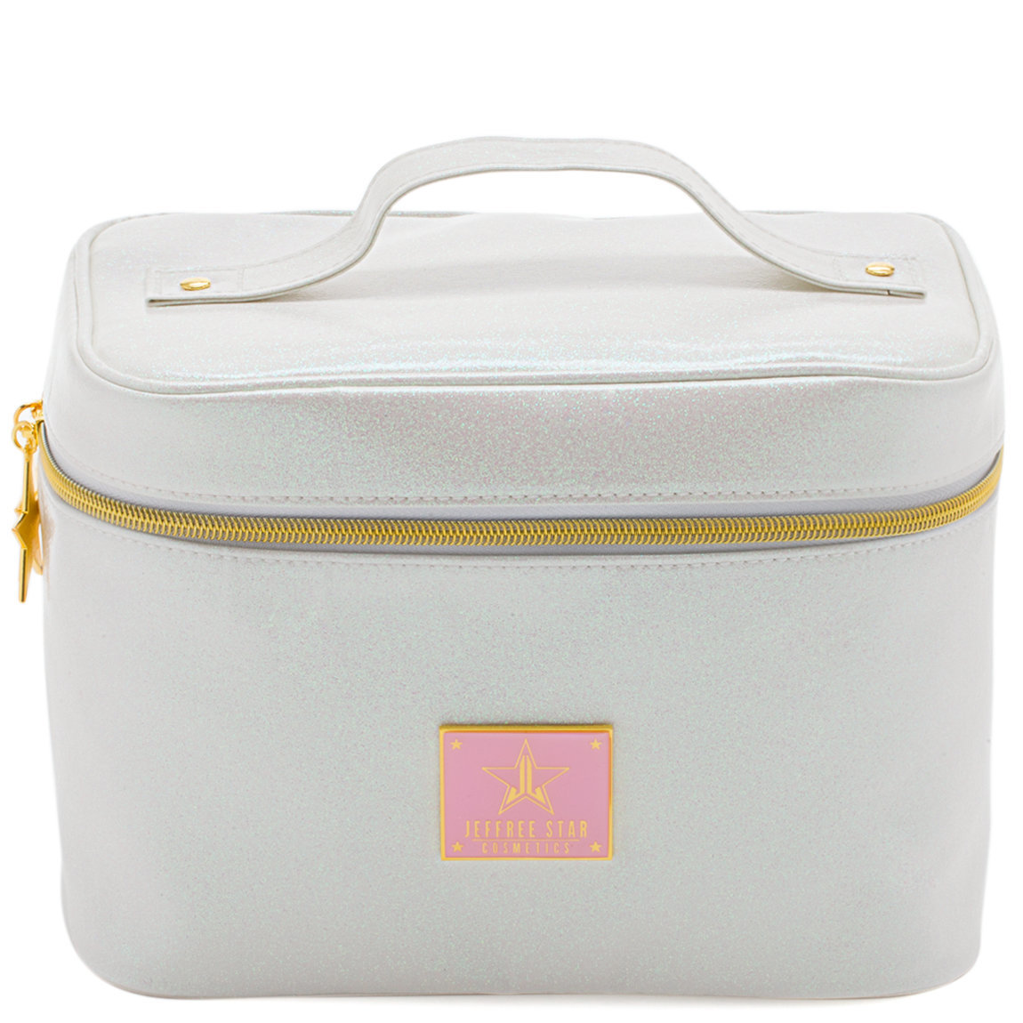 Jeffree Star Cosmetics Travel Makeup Bag Glitter White | Beautylish