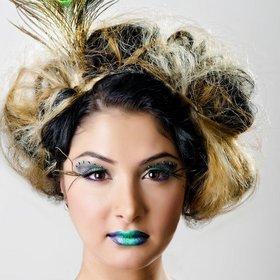 This was a creative design collabed with the makeup artist. Completely random. 