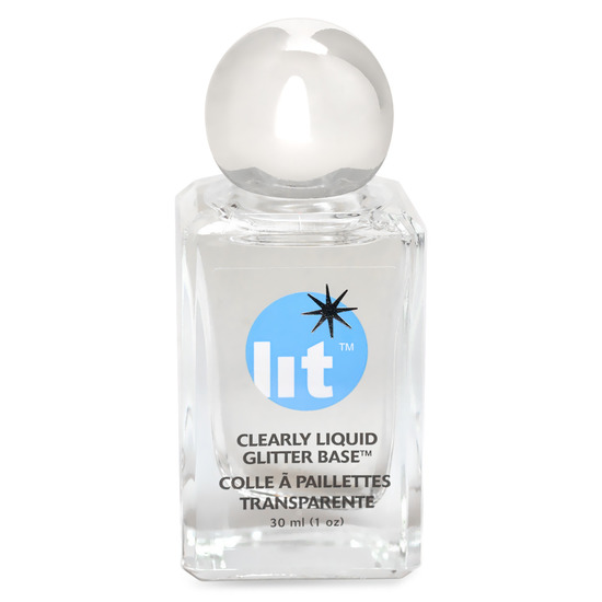 Lit Cosmetics Clearly Liquid Glitter Base 30ml product smear.