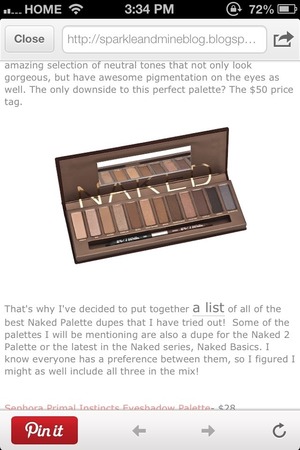 Dupe For Naked Palette Beautylish