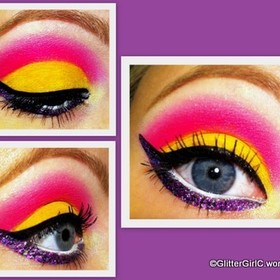 Pink, yellow and purple :)