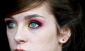 Dark Red Smoky Eyes: Tutorial