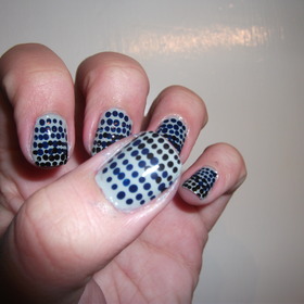 Dot Ombre-ish Nails