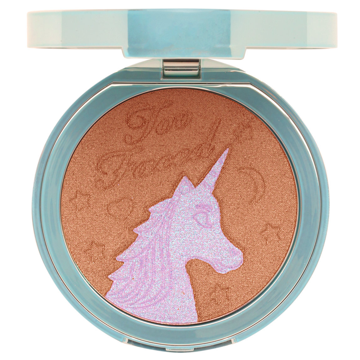 Too Faced Unicorn Tears Bronzer product smear.