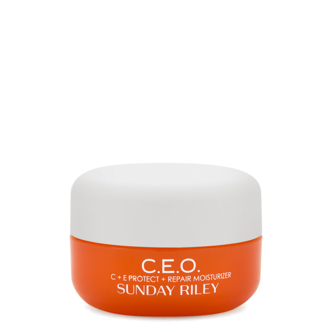 Sunday Riley C.E.O. C + E antiOXIDANT Protect + Repair Moisturizer 0.5 oz product smear.