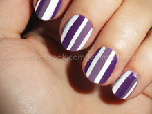 Claires nail paint in light and dark purple, Illamasqua Precision Ink in Scribe