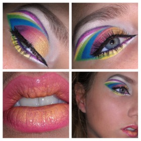 This is supposed to resemble those bright summer striped handbags I always see lol. Hope you guys like!