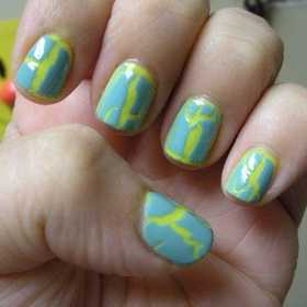 Essie Funky Limelight And China Glaze Crushed Candy