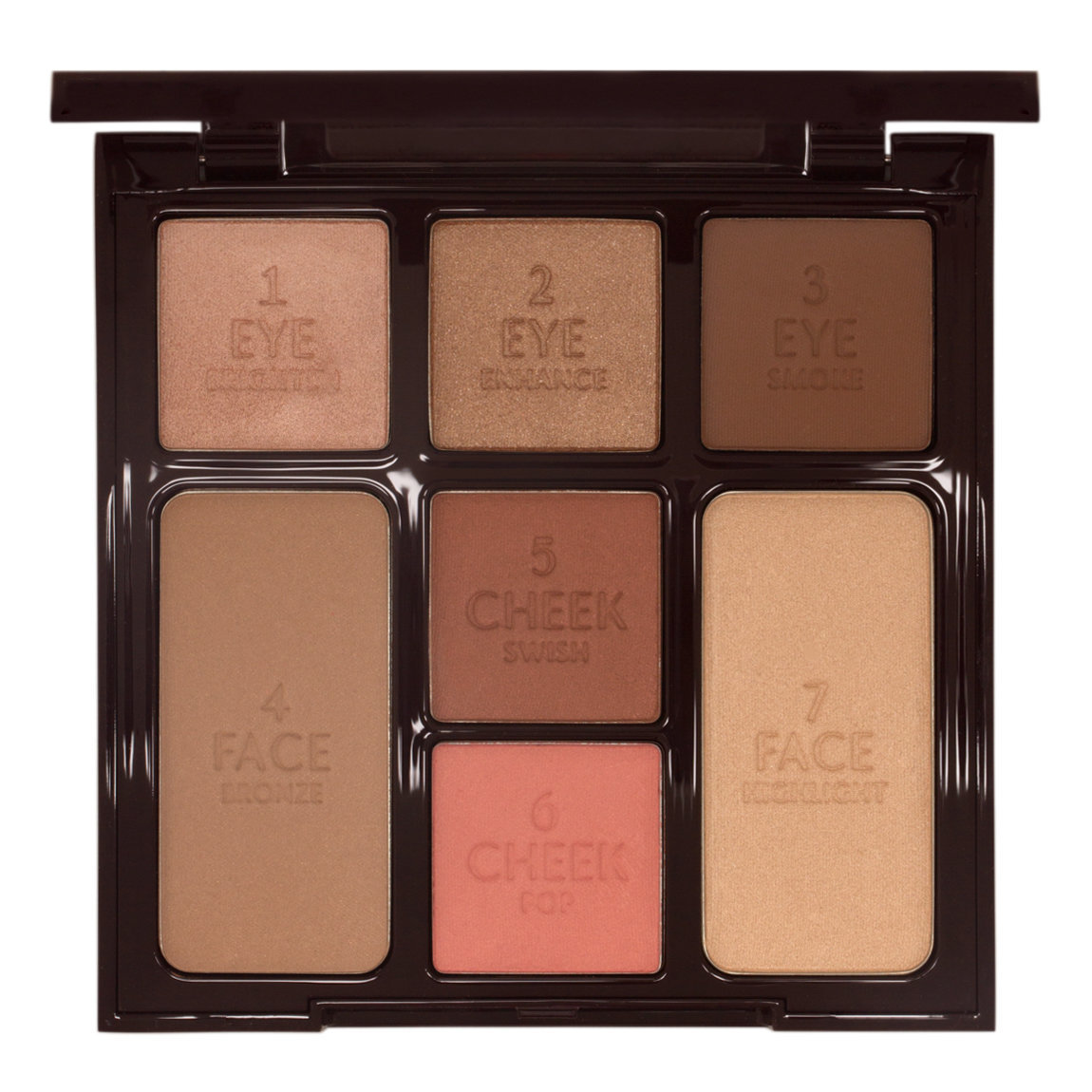 Charlotte Tilbury Instant Look in a Palette Beauty Glow product smear.