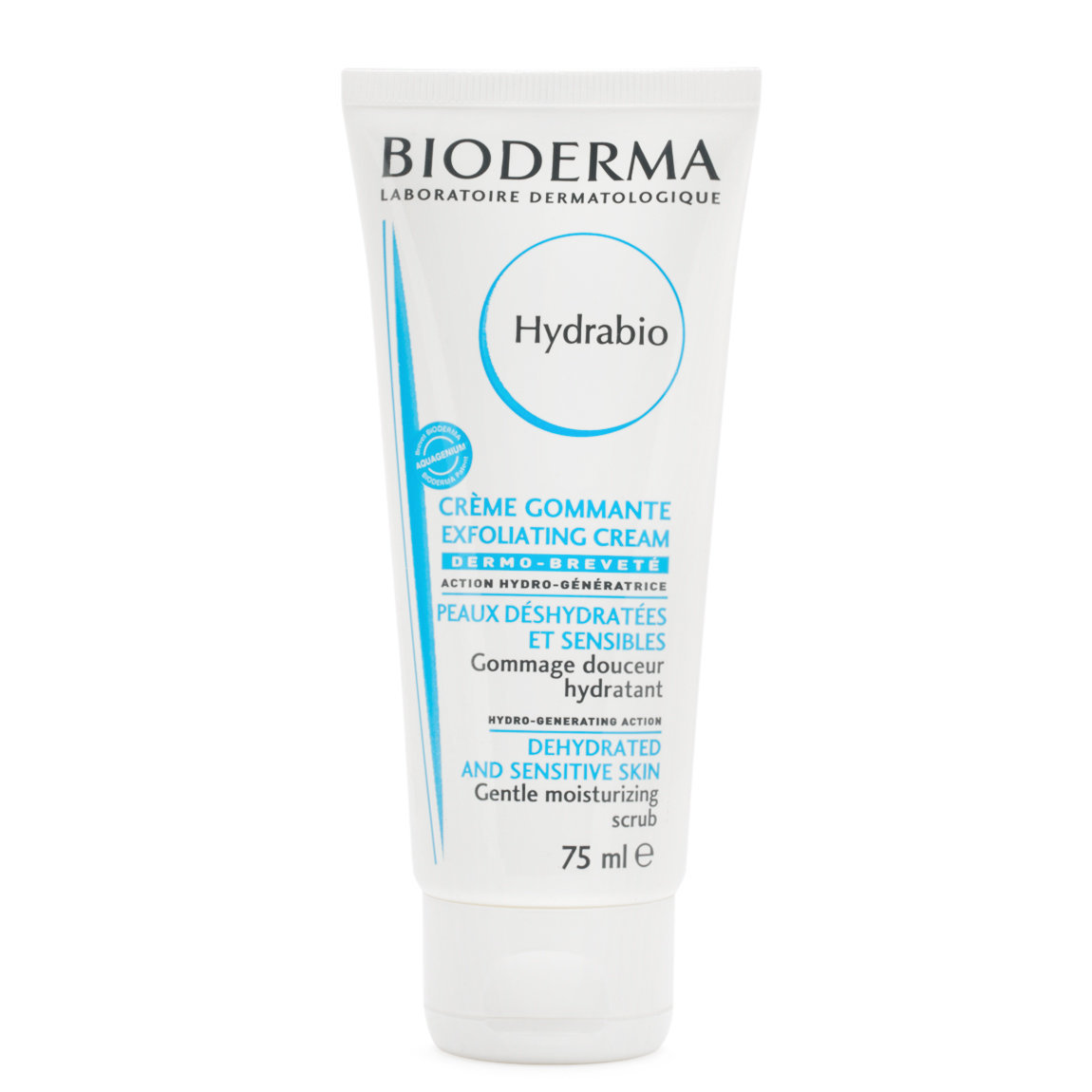 Bioderma Hydrabio Exfoliating Cream product smear.
