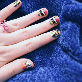 nail wraps for the incompetent! nail rock tribal wraps.