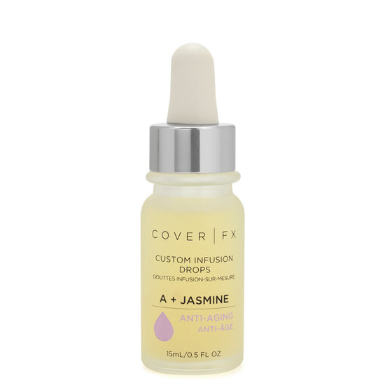 Cover FX Custom Infusion Drops A + Jasmine - Anti-Aging product smear.