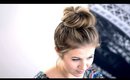 Messy Top Knot for Short Hair Tutorial