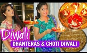 Diwali Vlog Choti Diwali Dhanteras Pooja Shopping Cooking & Decorations | SuperPrincessjo