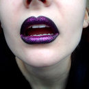 Black and Purple glitter lips