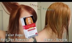 Color Oops! Removing Red/Purple Hair Dye Demo + Review