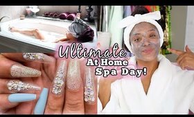 Ultimate At Home Spa Day! | Facial, Nails, & Pedicure..RAW & UNCUT | Quarantine Edition