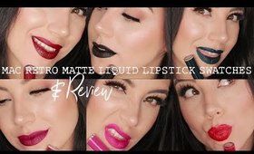 MAC Retro Matte Liquid Lipstick | Swatches & Review