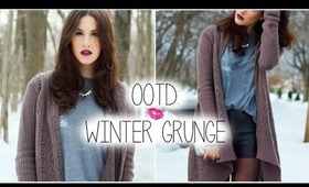 Outfit of the Day: Winter Grunge ♡ | Styling Leather Shorts